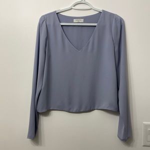 Aritzia Babaton Long Sleeve Periwinkle Blouse- size Small